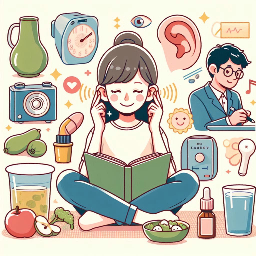 耳の健康を守る生活習慣の図解